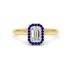 Load image into Gallery viewer, emerald-cut-halo-sapphire-engagement-ring-in-yellow-gold-FD-9710EMRGSABL-NL-YG