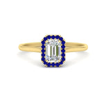 Load image into Gallery viewer, emerald-cut-halo-sapphire-engagement-ring-in-yellow-gold-FD-9710EMRGSABL-NL-YG
