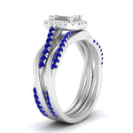 Load image into Gallery viewer, emerald-cut-halo-sapphire-infinity-bridal-set-in-white-gold-FD9212EMGSABL-NL-WG-B2.jpg