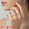 Load image into Gallery viewer, emerald-cut-halo-simple-shank-ring-rose-gold-fdens9710emr