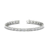 Load image into Gallery viewer, emerald-cut-horizontal-tennis-bracelet-in-white-gold-fdbrc10220em-10-00ct-nl-wg-qx2c46sc