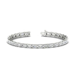 Load image into Gallery viewer, emerald-cut-horizontal-tennis-bracelet-in-white-gold-fdbrc10220em-10-00ct-nl-wg-qx2c46sc
