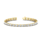 Load image into Gallery viewer, emerald-cut-horizontal-tennis-bracelet-in-yellow-gold-fdbrc10220em-10-00ct-nl-yg-jmadv15b
