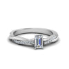Load image into Gallery viewer, emerald-cut-infinity-twist-diamond-engagement-ring-in-white-gold-FD8253EMRHAND-NL-WG
