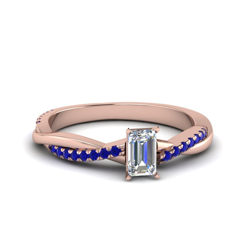 emerald-cut-infinity-twist-diamond-engagement-ring-with-blue-sapphire-in-14K-rose-gold-FD8253EMRGSABL-NL-RG