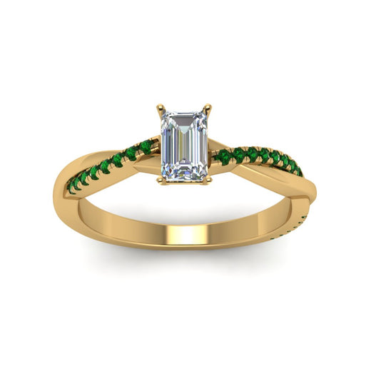 emerald-cut-infinity-twist-diamond-engagement-ring-with-emerald-in-14K-yellow-gold-FD8253EMRGEMGR-NL-YG