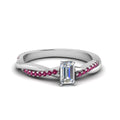 Thumbnail 36 - emerald-cut-infinity-twist-diamond-engagement-ring-with-pink-sapphire-in-14K-white-gold-FD8253EMRGSADRPI-NL-WG