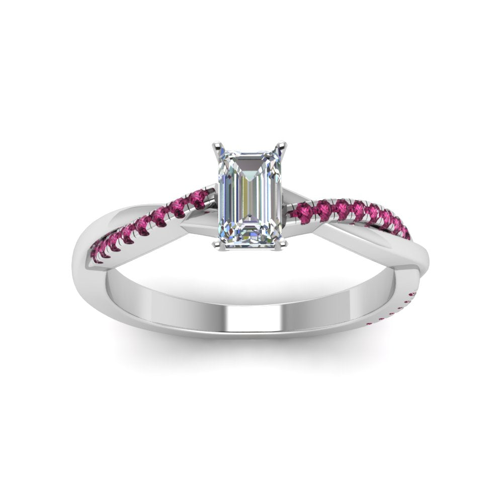 emerald-cut-infinity-twist-diamond-engagement-ring-with-pink-sapphire-in-14K-white-gold-FD8253EMRGSADRPI-NL-WG