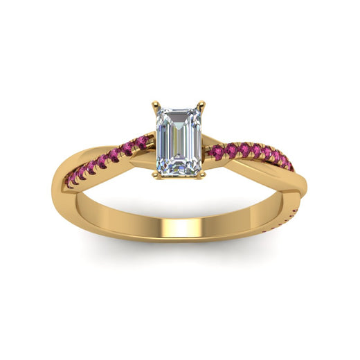 emerald-cut-infinity-twist-diamond-engagement-ring-with-pink-sapphire-in-14K-yellow-gold-FD8253EMRGSADRPI-NL-YG