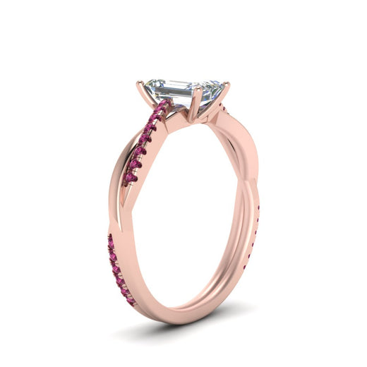 emerald-cut-infinity-twist-diamond-engagement-ring-with-pink-sapphire-in-14K-rose-gold-FD8253EMRGSADRPI-NL-RG
