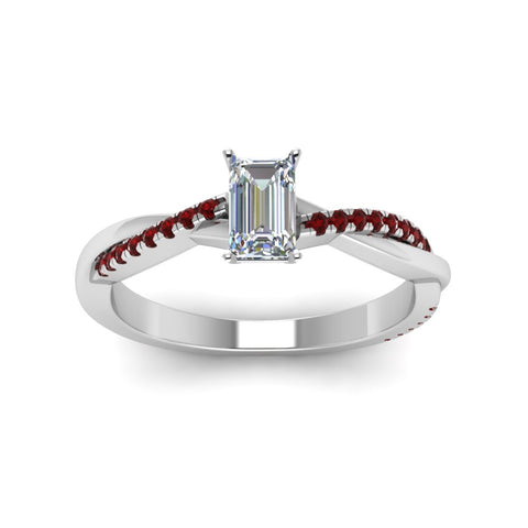 emerald-cut-infinity-twist-diamond-engagement-ring-with-ruby-in-14K-white-gold-FD8253EMRGRUDR-NL-WG
