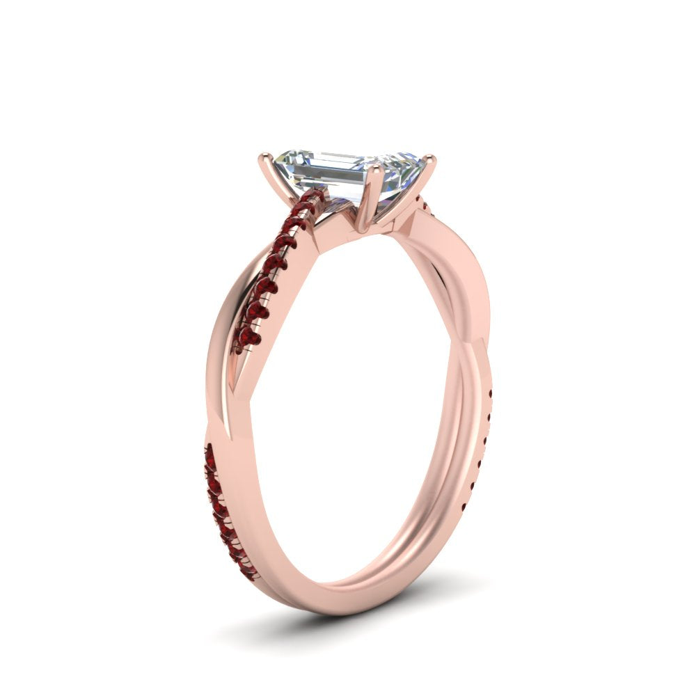 emerald-cut-infinity-twist-diamond-engagement-ring-with-ruby-in-14K-rose-gold-FD8253EMRGRUDR-NL-RG