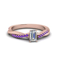 Thumbnail 26 - emerald-cut-infinity-twist-diamond-engagement-ring-with-violac-topaz-in-14K-rose-gold-FD8253EMRGVITO-NL-RG