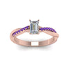 Load image into Gallery viewer, emerald-cut-infinity-twist-diamond-engagement-ring-with-violac-topaz-in-14K-rose-gold-FD8253EMRGVITO-NL-RG