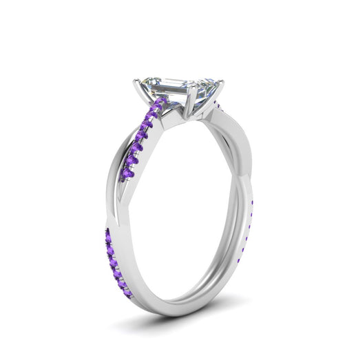 emerald-cut-infinity-twist-diamond-engagement-ring-with-violac-topaz-in-14K-white-gold-FD8253EMRGVITO-NL-WG