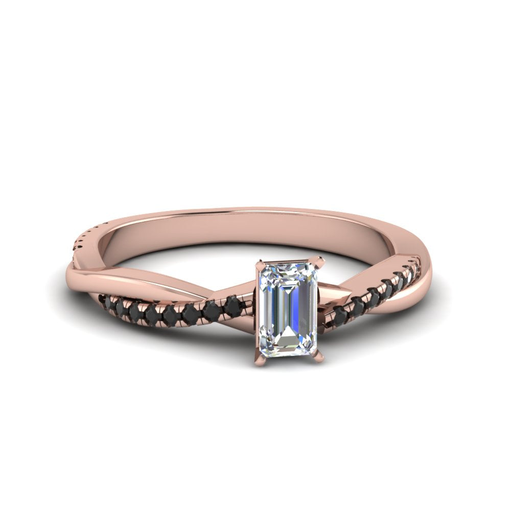 emerald-cut-infinity-twist-engagement-ring-with-black-diamond-in-14K-rose-gold-FD8253EMRGBLACK-NL-RG