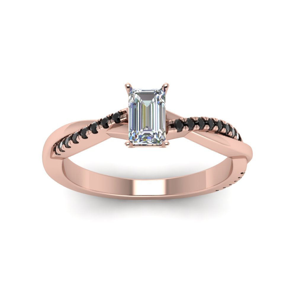 emerald-cut-infinity-twist-engagement-ring-with-black-diamond-in-14K-rose-gold-FD8253EMRGBLACK-NL-RG