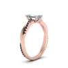 Load image into Gallery viewer, emerald-cut-infinity-twist-engagement-ring-with-black-diamond-in-14K-rose-gold-FD8253EMRGBLACK-NL-RG