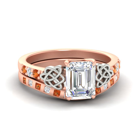 emerald-cut-orange-sapphire-celtic-two-tone-bridal-matching-set-in-rose-gold-fdens2255emgsaorsleep-nl-rg-ws4.jpg