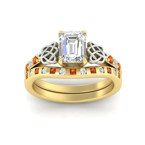 emerald-cut-orange-sapphire-celtic-two-tone-bridal-matching-set-in-yellow-gold-fdens2255emgsaorangle5-nl-yg-ws4.jpg