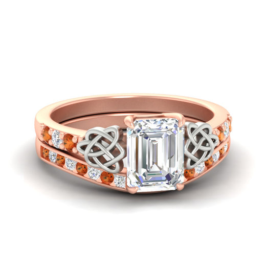 emerald-cut-orange-sapphire-channel-band-celtic-bridal-set-in-rose-gold-fdens2255emgsaorsleep-nl-rg-ws2