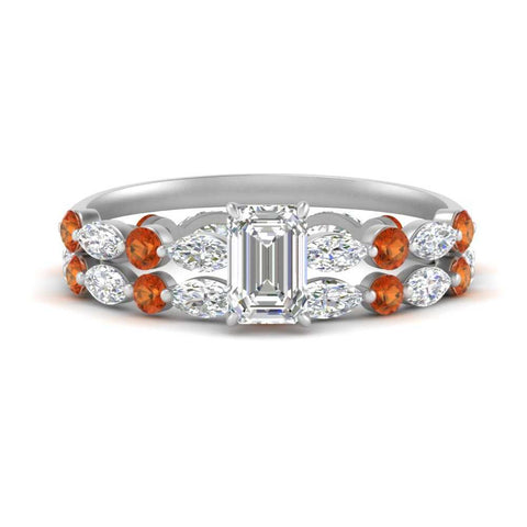 emerald-cut-orange-sapphire-floating-marquise-accent-ring-with-eternity-wedding-band-in-white-gold-FDEWB9398EMGSAOR-NL-WG.jpg?v=1758802030