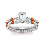 Load image into Gallery viewer, emerald-cut-orange-sapphire-floating-marquise-accent-ring-with-eternity-wedding-band-in-white-gold-FDEWB9398EMGSAORANGLE5-NL-WG_cc8dea00-cf49-42d8-8a75-240edf9f7ad9.jpg?v=1758802075
