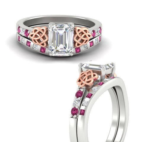 emerald-cut-pink-sapphire-celtic-two-tone-bridal-matching-set-in-white-gold-fdens2255emgsadrpiangle3-nl-wg-ws4.jpg