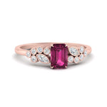 Load image into Gallery viewer, emerald-cut-pink-sapphire-cluster-ring-in-rose-gold-FDENS3110EMRGSADRPI-NL-RG.jpg
