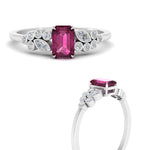Load image into Gallery viewer, emerald-cut-pink-sapphire-cluster-ring-in-white-gold-FDENS3110EMRGSADRPI-NL-WG.jpg
