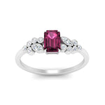 Load image into Gallery viewer, emerald-cut-pink-sapphire-cluster-ring-in-white-gold-FDENS3110EMRGSADRPI-NL-WG.jpg
