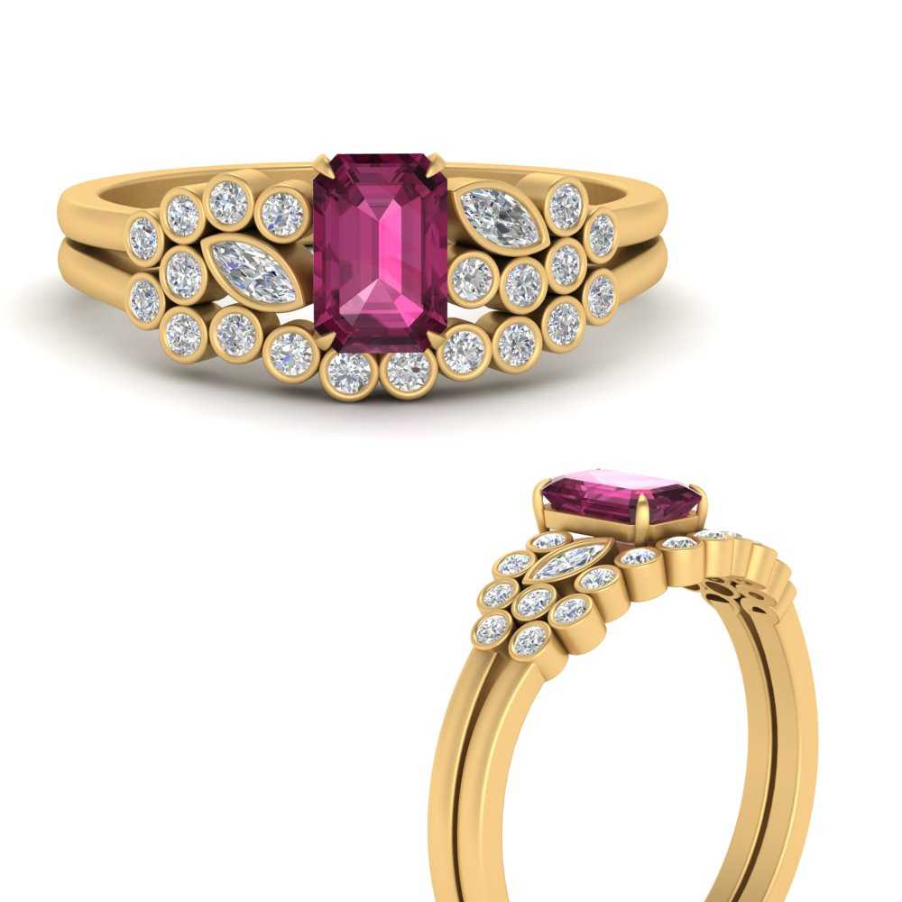 emerald-cut-pink-sapphire-cluster-wedding-set-in-yellow-gold-FDENS3110EMGSADRPI-NL-YG.jpg