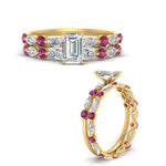 Load image into Gallery viewer, emerald-cut-pink-sapphire-floating-marquise-accent-ring-with-eternity-wedding-band-in-yellow-gold-FDEWB9398EMGSADRPIANGEL3-NL-YG_37867a56-6091-4e87-a7bb-48a22d382aae.jpg?v=1758802041
