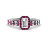 Load image into Gallery viewer, emerald-cut-pink-sapphire-halo-wedding-ring-set-in-white-gold-FD8523EMGSADRPI-NL-WG