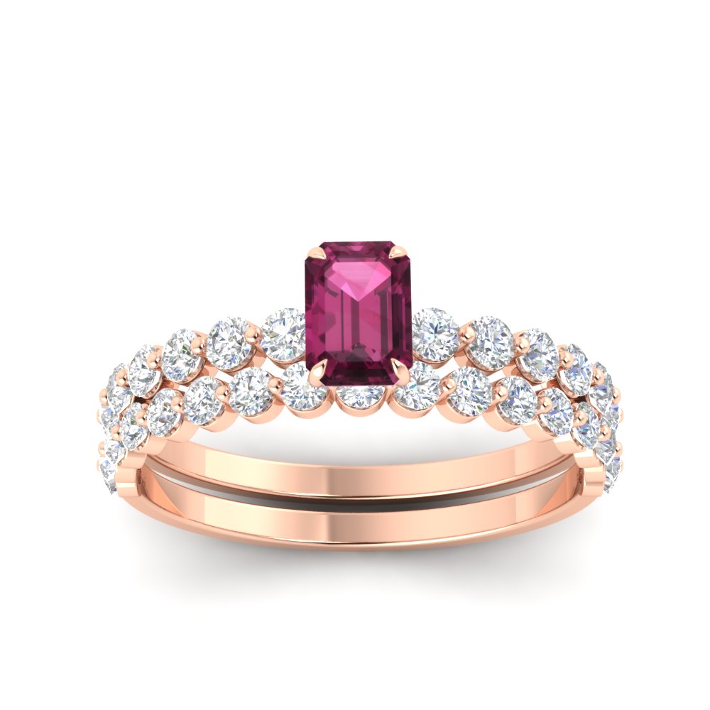 emerald-cut-pink-sapphire-single-prong-diamond-bridal-rings-set-in-FDENS3023EMGSADRPI-NL-RG-GS