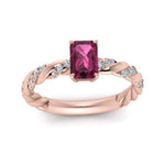 Load image into Gallery viewer, emerald-cut-pink-sapphire-twisted-engagement-ring-in-rose-gold-FD9127EMRGPS-NL-RG-GS.jpg
