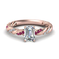 Thumbnail 34 - emerald-cut-pink-sapphire-twisted-vine-engagement-ring-in-rose-gold-FD9127EMRGSADRPI-NL-RG