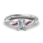 Load image into Gallery viewer, emerald-cut-pink-sapphire-twisted-vine-engagement-ring-in-white-gold-FD9127EMRGSADRPI-NL-WG