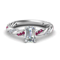 Thumbnail 7 - emerald-cut-pink-sapphire-twisted-vine-engagement-ring-in-white-gold-FD9127EMRGSADRPI-NL-WG