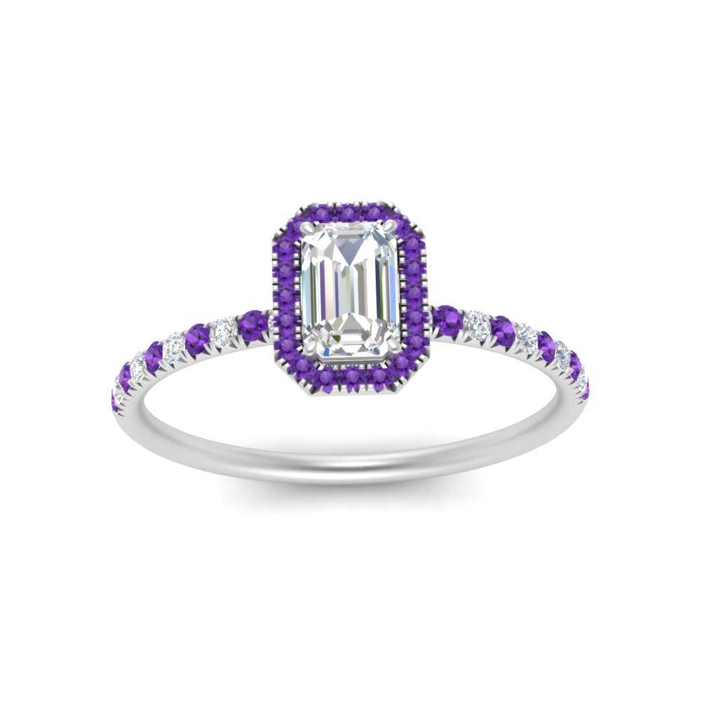 emerald-cut-purple-topaz-halo-petite-engagement-ring-in-white-gold-FD8523EMRGVITOANGLE3-NL-WG