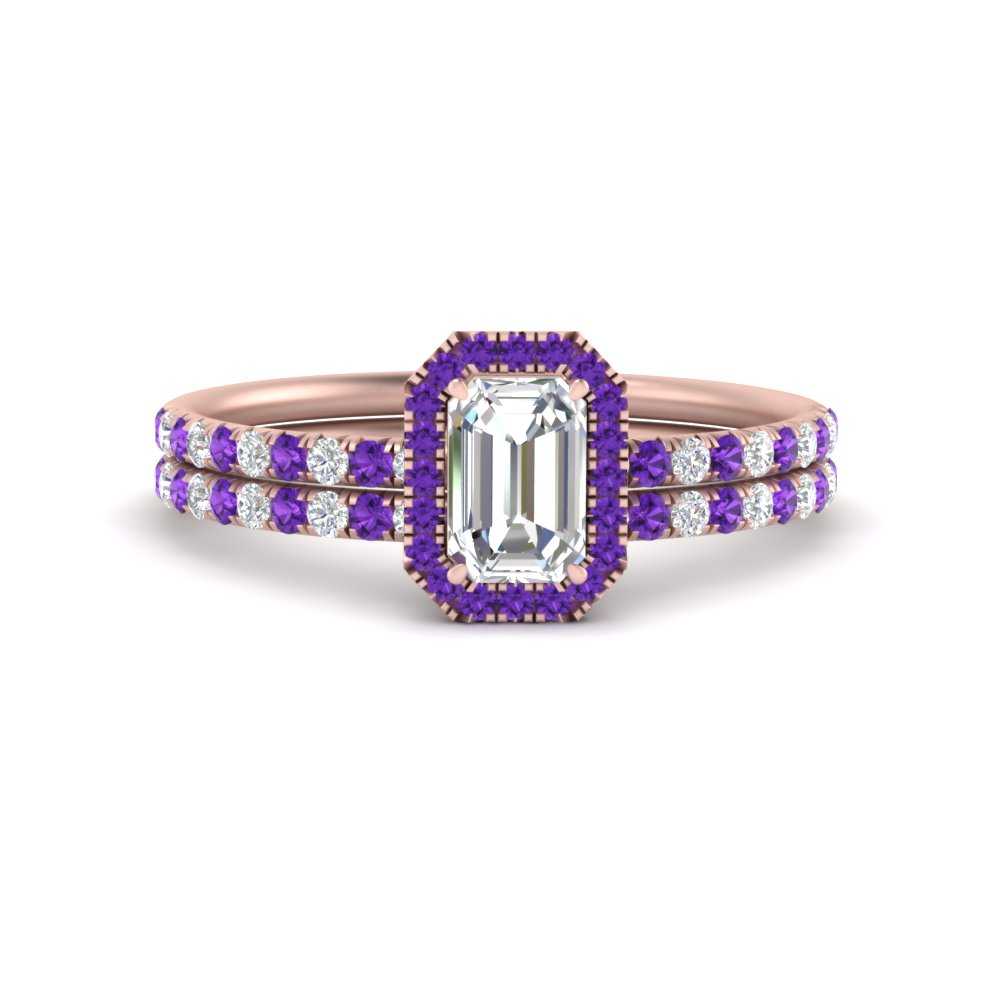 emerald-cut-purple-topaz-halo-wedding-ring-set-in-rose-gold-FD8523EMGVITO-NL-RG