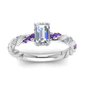 Thumbnail 26 - emerald-cut-purple-topaz-twisted-vine-engagement-ring-in-white-gold-FD9127EMRGVITOANGLE5-NL-WG