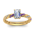 Thumbnail 80 - emerald-cut-purple-topaz-twisted-vine-engagement-ring-in-yellow-gold-FD9127EMRGVITOANGLE5-NL-YG