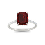 Load image into Gallery viewer, emerald-cut-red-ruby-under-halo-wedding-ring-with-diamond-in-white-gold-FD9788EMRGRUDR-NL-WG.jpg
