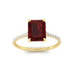 Load image into Gallery viewer, emerald-cut-red-ruby-under-halo-wedding-ring-with-diamond-in-yellow-gold-FD9788EMRGRUDR-NL-YG.jpg
