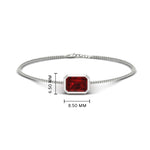 Load image into Gallery viewer, 1 Carat Bezel Set Emerald Chain Bracelet