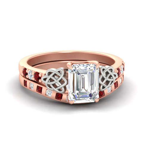 emerald-cut-ruby-celtic-two-tone-bridal-matching-set-in-rose-gold-fdens2255emgrudrsleep-nl-rg-ws4.jpg