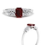 Load image into Gallery viewer, emerald-cut-ruby-cluster-ring-in-white-gold-FDENS3110EMRGRUDR-NL-WG.jpg
