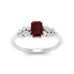Load image into Gallery viewer, emerald-cut-ruby-cluster-ring-in-white-gold-FDENS3110EMRGRUDR-NL-WG.jpg
