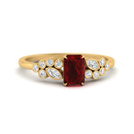 Load image into Gallery viewer, emerald-cut-ruby-cluster-ring-in-yellow-gold-FDENS3110EMRGRUDR-NL-YG.jpg
